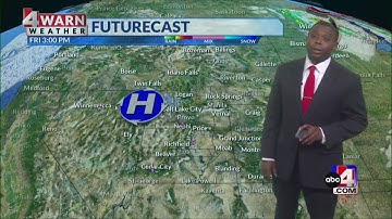 Scattered showers and storms for valley areas Wednesday, with mountain snow developing Wednesday int