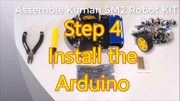 Assemble Kuman Arduino Robot Car KIT SM2 Step 4: Install the Arduino on the Chassis