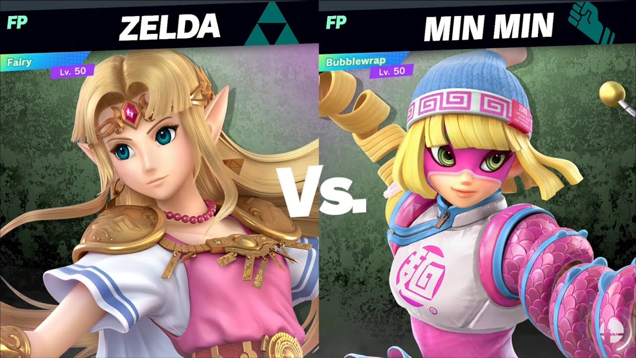 Amiibo Battles: Zelda vs Min Min (Fairy vs Bubblewrap)