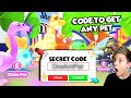 SECRET CODE To Get Any Pet FREE in Adopt Me!! Prezley