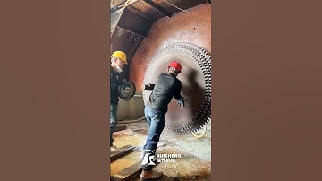 Bridge type combine saw blade granite block cutting machine Installing saw blade #stonemachine