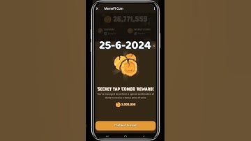 MemeFi daily secret tap combo reward 25-6-2024 get 3M Points #memefi #combo #gemearn