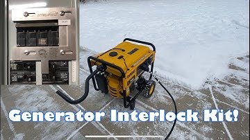 Generator Interlock kit for Backup Power with a portable generator!