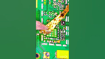 Network ic soldering👍 #smartphone #electronics #repair