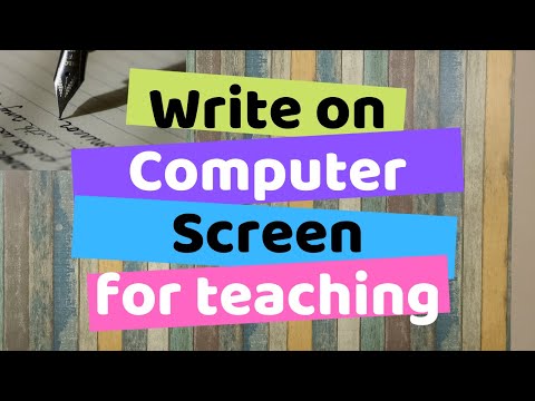 Video: How To Write On The Desktop