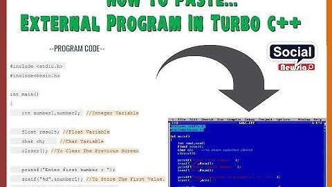 How To Paste External Text In Turbo C++ Compiler