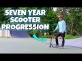 7 year scooter progression roman dellapena