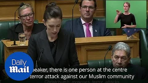 New Zealand PM Jacinda Ardern vows never to say gunman's name