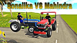 Mahindra tractor kartoon video full mitti Loding trolley sonalika tractor #tractorvideo