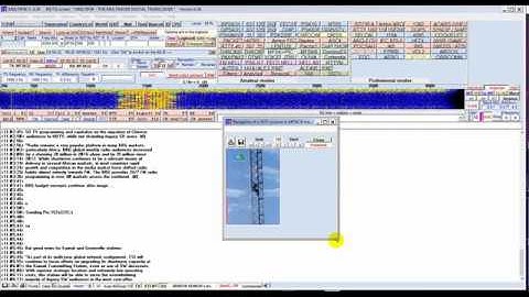 Shortwave Radiogram #36. Received & recorded in Germany on 9400 kHz. Decoding with Multipsk