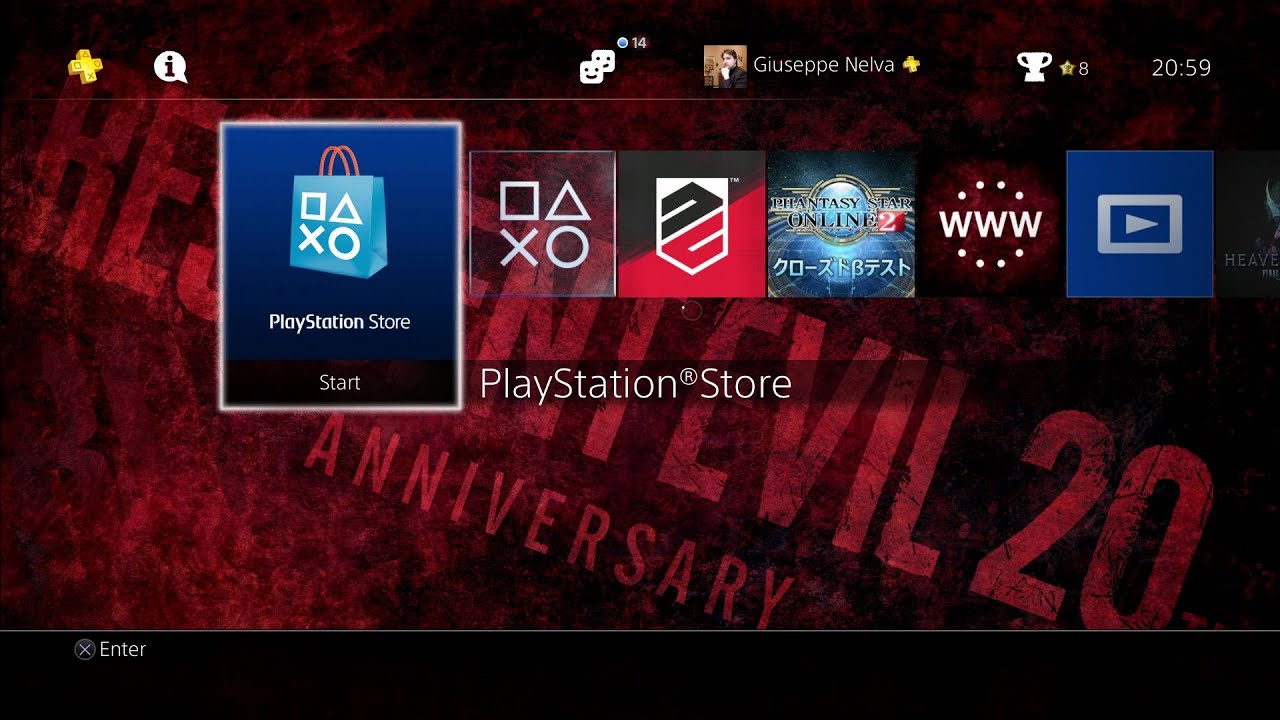 Resident 20th Anniversary Free PS4 Theme (PS4 1080p) -