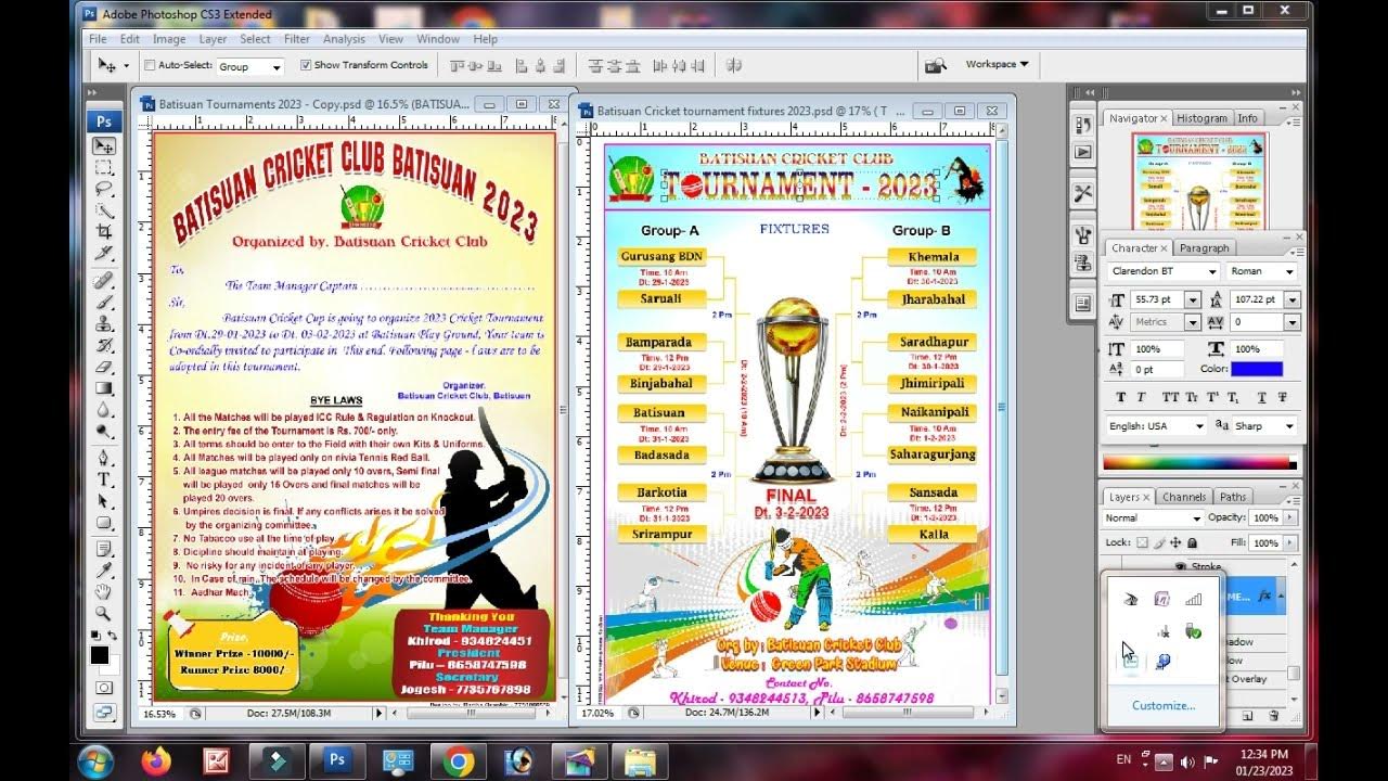 Cricket Tournaments Fixtures Design 2023 // Cricket Tournament bylaws