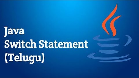 Java Switch statement in telugu