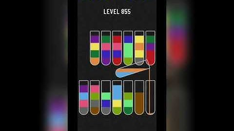 Water sort puzzle level 855