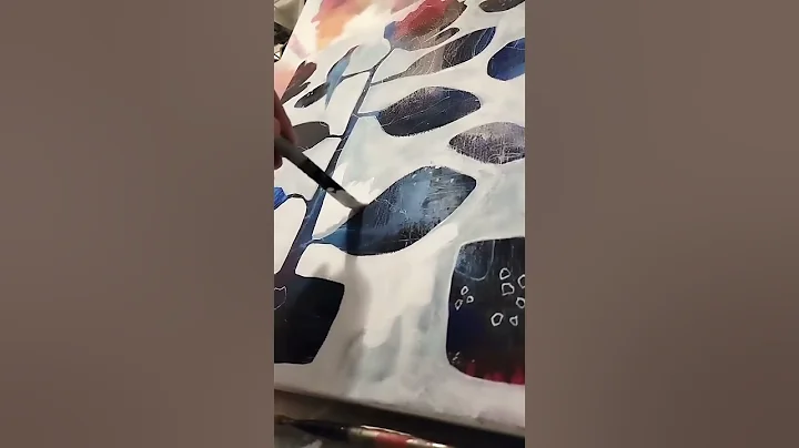 Debra Sutton with her trademark abstract flower art