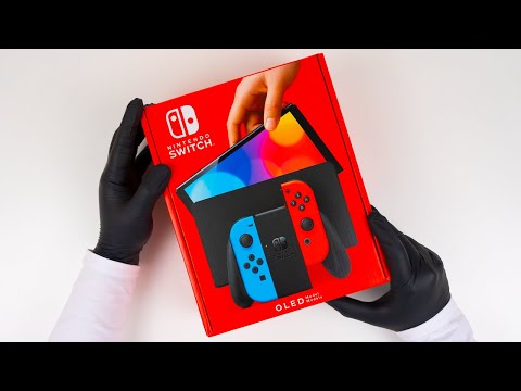 Nintendo Switch Oled Model Neon Blue / Neon Red Unboxing - Youtube