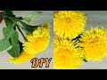 ОДУВАНЧИК из гофрированной бумаги/DIY