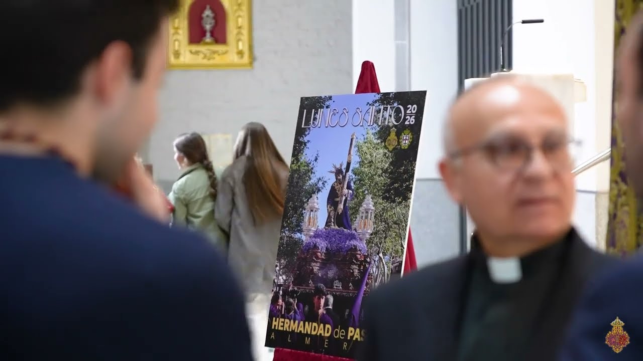 Vídeo resumen de la presentación del cartel del Lunes Santo de 2026 de la Hdad. de Pasión de Almería