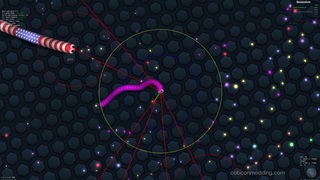 Como usar hack de Zoom em Slither.io para fazer muitos pontos