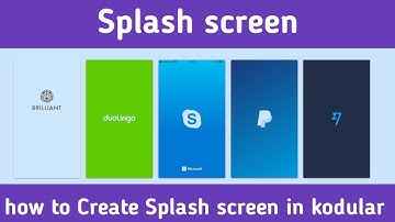 how to Create Splash screen in Android |Show Logo While App open ( Kodular App tutorial part1)