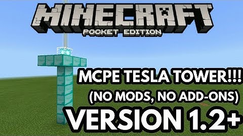 HOW TO MAKE A WORKING TESLA TOWER | MCPE 1.2+