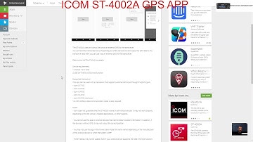ICOM ST4002A android app External GPS ICOM 9700-7100 many more