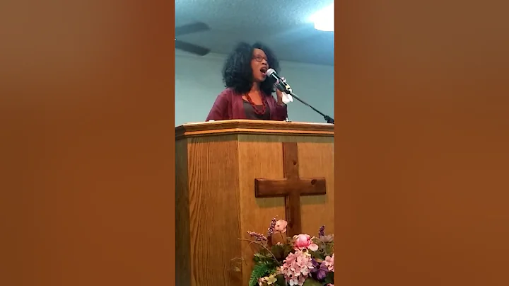 Evangelist Deborah Madden singing  He looked beyon...