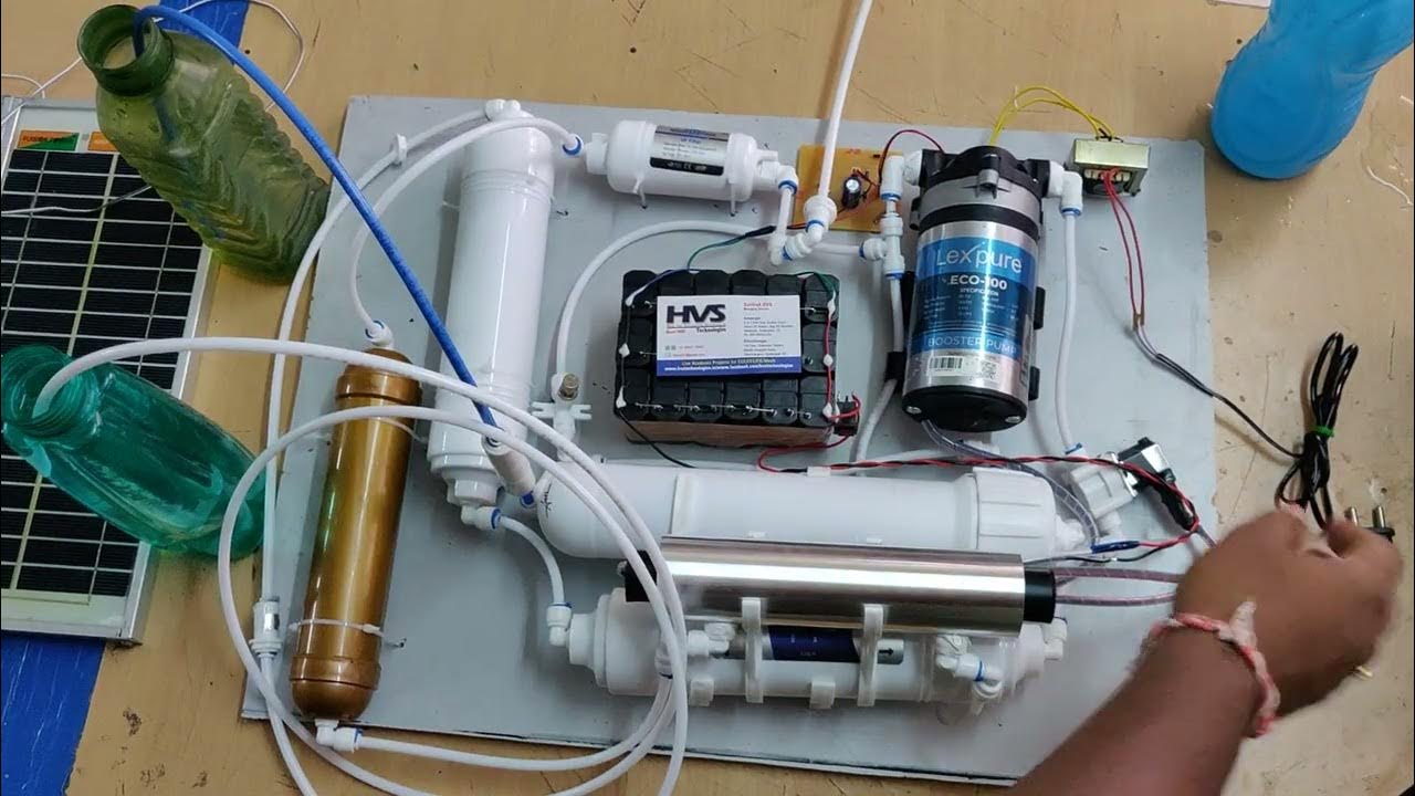 Fabrication of Solar Water Purification system using UV and RO Circuit Diagram