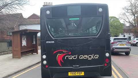 Red Eagle (Weds) | Walkaround of a Red Eagle Enviro200 | YX10 FEP | At Harpenden Church Green