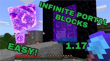 NEW SIMPLE 1.17 NETHER PORTAL BLOCK FARM TUTORIAL in Minecraft Bedrock (MCPE/XBOX/PS4/Switch/Windows