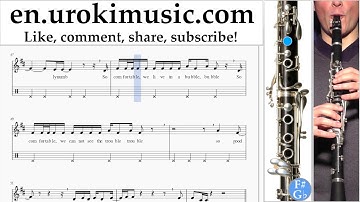 Clarinet lessons Katy Perry feat Skip Marley - Chained To The Rhythm Sheet Music Tutorial Part#2 um