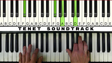 TENET Soundtrack 2nd trailer | Ludwig Göransson | piano chords