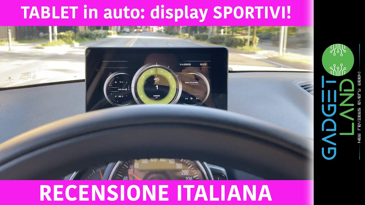 Tablet in auto come CRUSCOTTO DIGITALE e per Google Maps