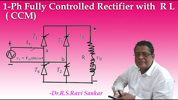 1 Ph Fully controlled Converter with RL load ( CCM)