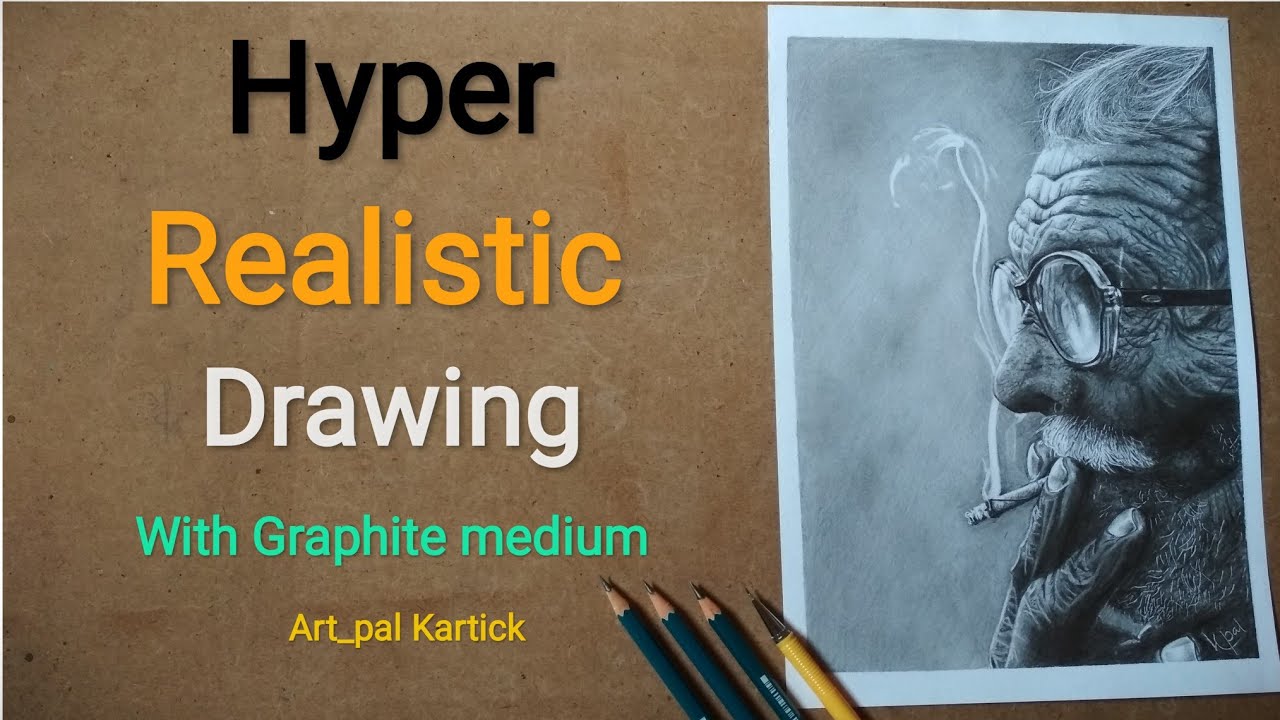 Graphite Realistic Hyper Realistic Drawing 🔥🔥🔥 // using Graphite medium. - YouTube