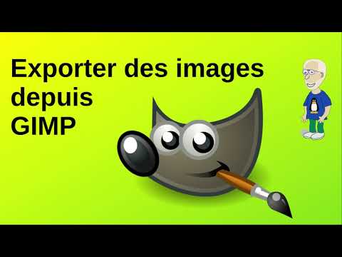 Exporter des images depuis Gimp