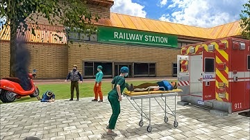 emergency rescue ambulance 911 open world - Gameplay Walkthrough (Android iOS)