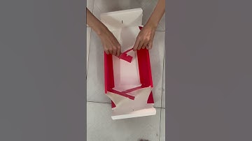 Cách gấp xếp hộp 2 ngăn