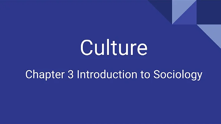 Chapter 3 Introduction to Sociology