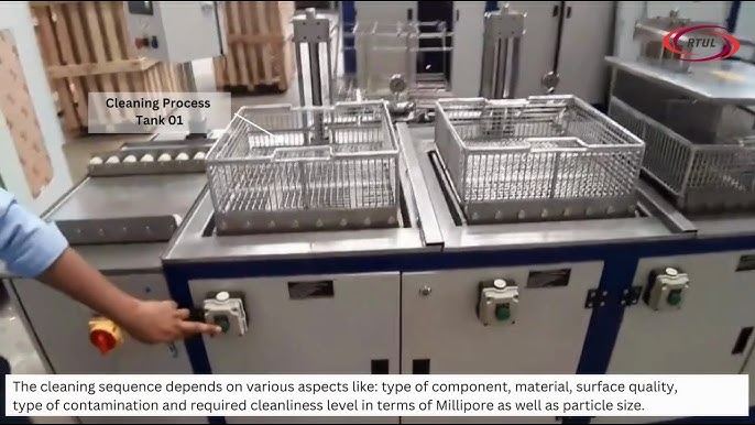 Ultrasonic cleaning demonstration  Industrial Ultrasonic Cleaner