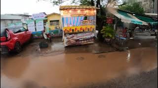 Laos in rainy season 2022 | walking in the rain | city tour 4K60