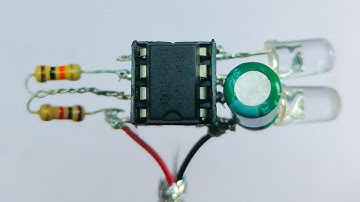 simple Flasher circuit using 555 timer ic
