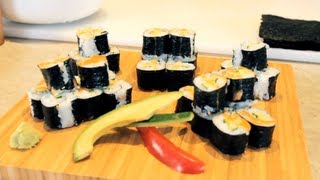 Veggie Maki Rolls - How to Make Homemade Vegetarian Maki