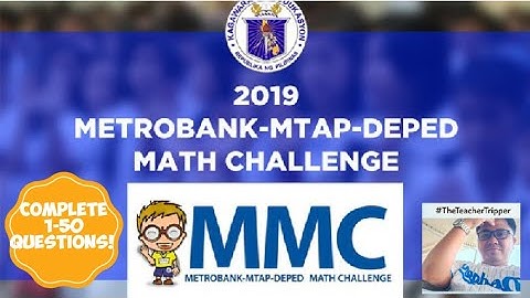 2019 MTAP MATH CHALLENGE Elimination Round Reviewers Grade 7