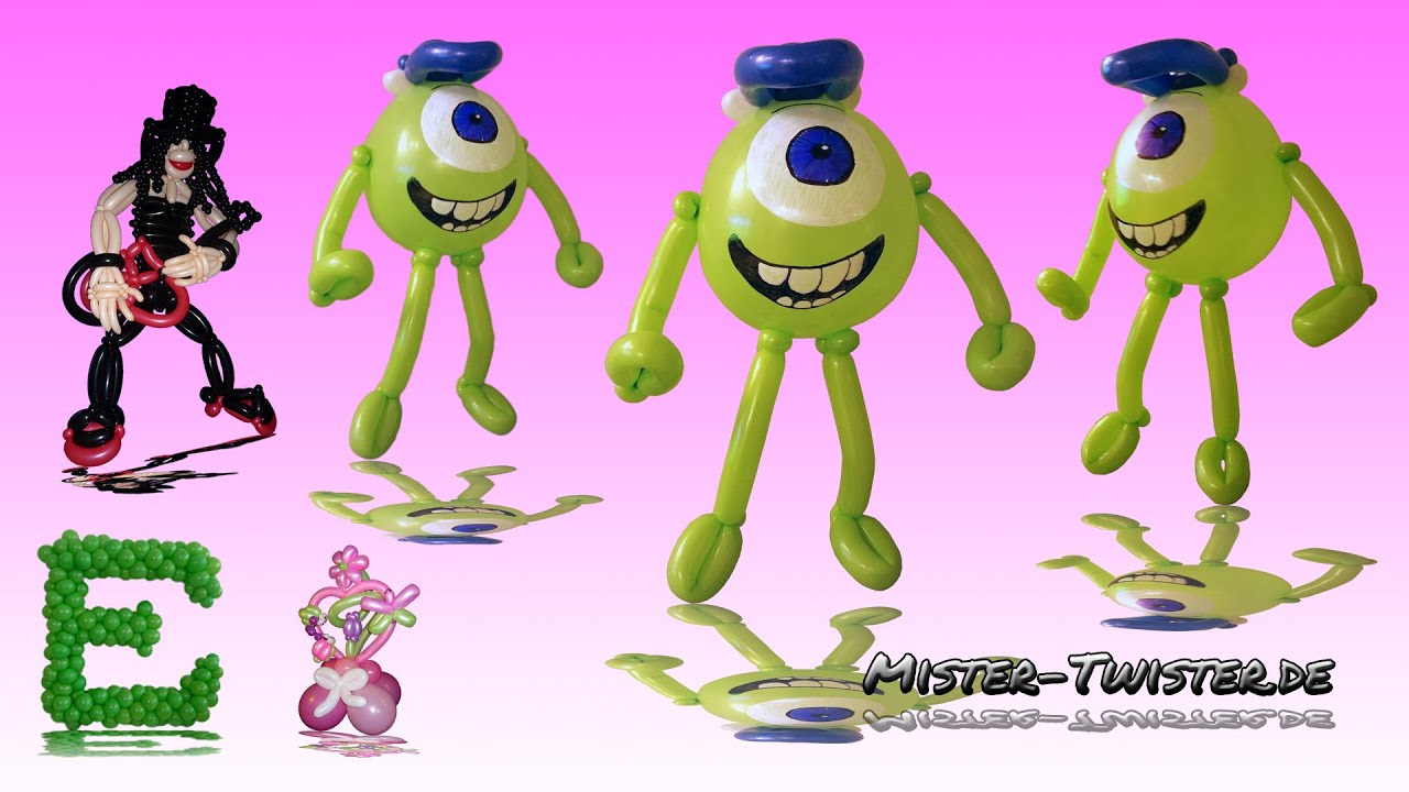 Green Balloon,Balloon Modelling Monster AAGG. , Ballon, Modellierballon, Grünes Ballon Monster