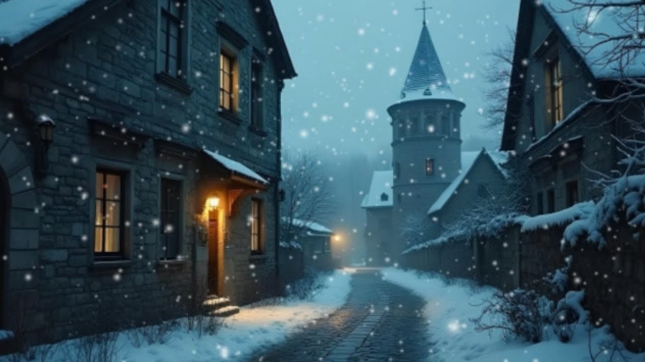 Intense Winter Storm on the Street Howling Wind & Blowing Snow - Sleep ...