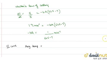 A body cools down from `65^()C` to `60^()C` in 5minutes. It will cool down from `60^()C` to `55^...
