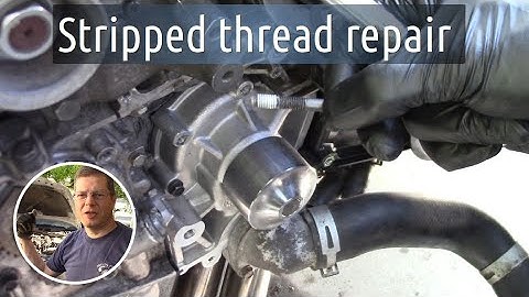Repairing stripped threads in an aluminum engine block