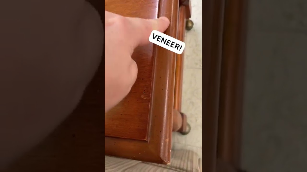 2 EASY ways to tell if it’s solid wood or a veneer YouTube