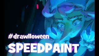 Speedpaint (Paint Tool SAI) #Drawlloween  Goblin Wizardess